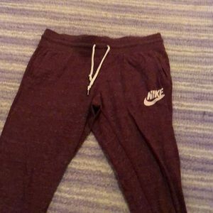Maroon sweatpants